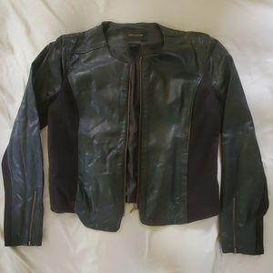 Faux leather jacket